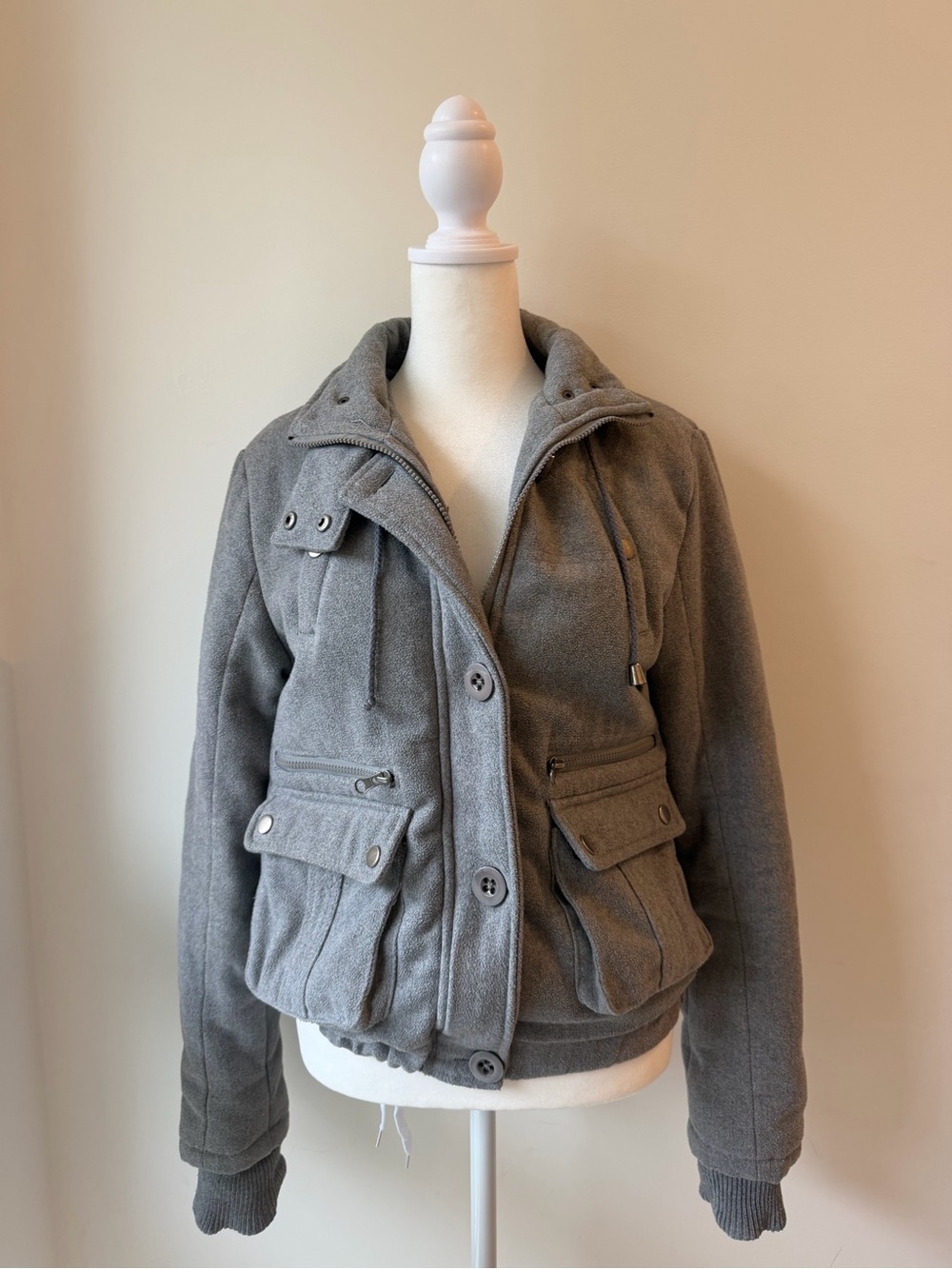 Seductions Grey Utility Jacket - Picture 5 of 7